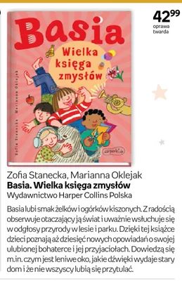 Książka Basia. Wielka księga zmysłów Zofia Stanecka, Marianna Oklejak oprawa twarda promocja w Empik