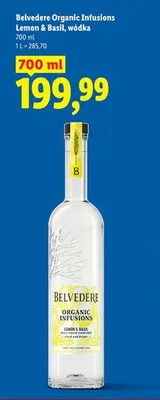Wódka Belvedere Organic Infusions Lemon & Basil promocja w Lidl