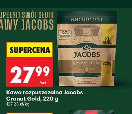 Kawa rozpuszczalna Jacobs Cronat Gold promocja w Biedronka