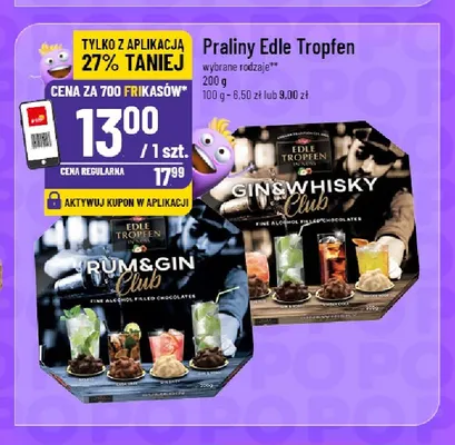 Praliny Edle Tropfen Rum & Gin Club promocja w POLOmarket
