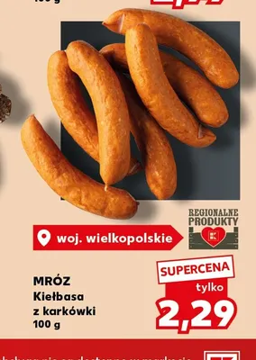 Kiełbasa z karkówki Mróz promocja w Kaufland