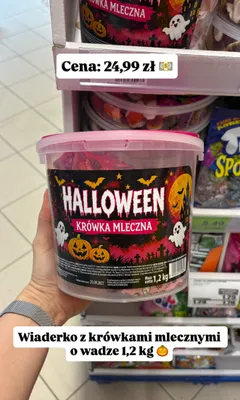 Krówka mleczna Jutrzenka Dobre Miasto Halloween promocja w Dino