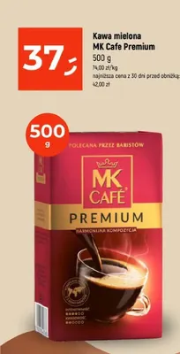 Kawa mielona MK Cafe Premium promocja w Dealz