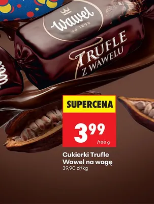 Cukierki Trufle Wawel na wagę promocja w Biedronka