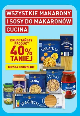 Makaron Fusilli Cucina Nobile promocja w Aldi