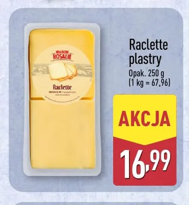 Ser Raclette plastry Maison Rosalie promocja w Aldi