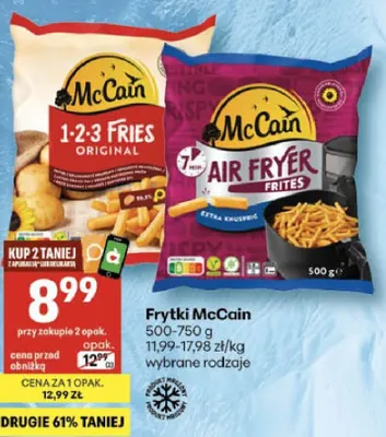 Frytki mccain promocja w Delikatesy Centrum