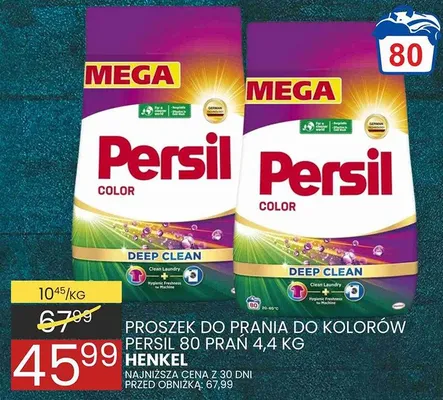 Proszek do prania do kolorów Persil Color Deep Clean 80 prań promocja w Wafelek