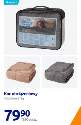 Koc obciążeniowy 140x200 cm 7 kg promocja w Action