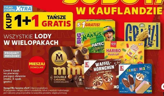 Lody Waffel-Hörnchen Schoko-Vanille K-Classic 6-pak promocja w Kaufland