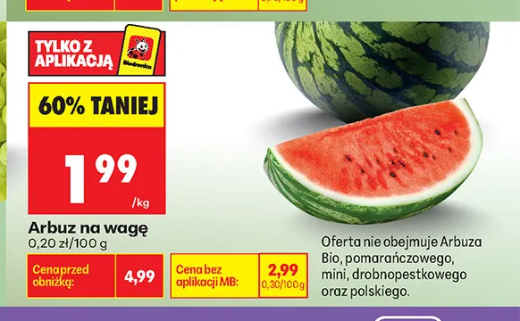 Arbuz promocja w Biedronka