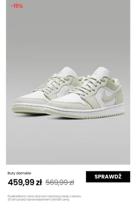 Buty damskie Nike Air Jordan 1 Low promocja w NIKE
