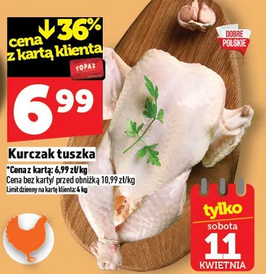 Kurczak tuszka promocja w TOPAZ