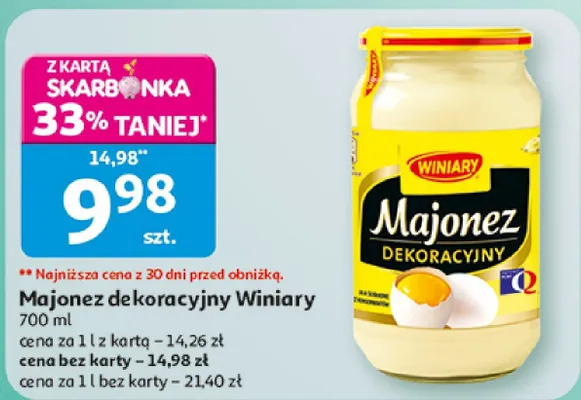 Majonez dekoracyjny Winiary promocja w Auchan