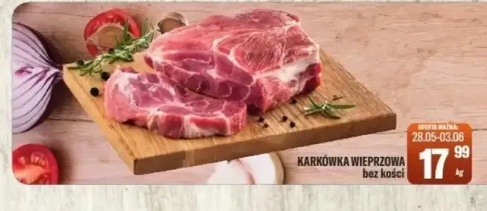 Karkówka wieprzowa bez kości promocja w Tomi Markt