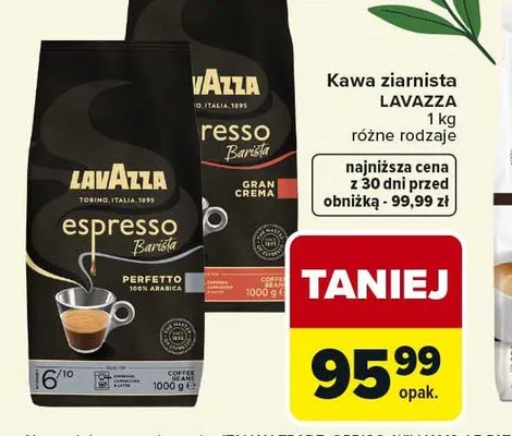 Kawa ziarnista Lavazza Espresso Barista Gran Crema promocja w Carrefour