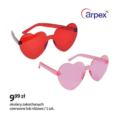 Okulary zakochanych czerwone lub różowe promocja w Empik