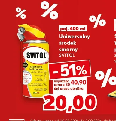 Uniwersalny środek smarny Svitol promocja w Kaufland
