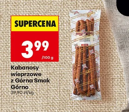 Kabanosy wieprzowe z Górna Smak Górno promocja w Biedronka
