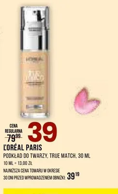 Podkład do twarzy L'Oréal Paris True Match promocja w Drogerie Natura