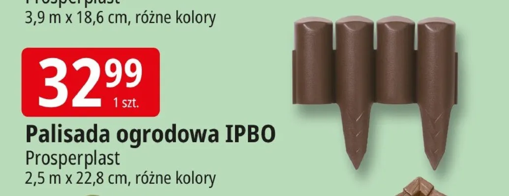 Palisada ogrodowa Prosperplast 3,9m x 18,6cm różne kolory promocja w Leclerc