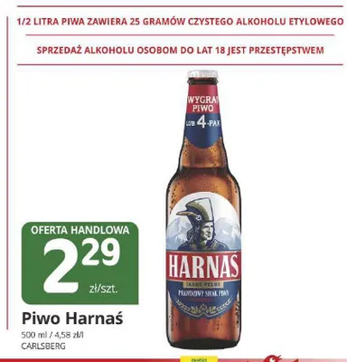 Piwo Harnaś Jasne Pełne promocja w Marketvita