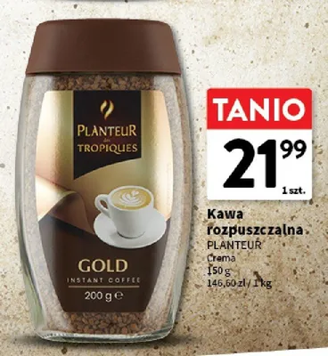Kawa rozpuszczalna Planteur des Tropiques Crema promocja w Intermarche