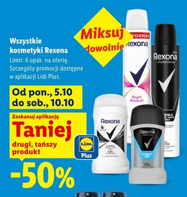 Dezodorant w sprayu Bright Bouquet Rexona promocja w Lidl