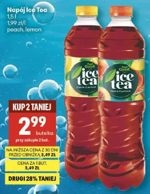 Napój Ice Tea promocja w Delikatesy Centrum