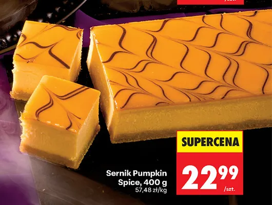 Sernik Pumpkin Spice promocja w Biedronka