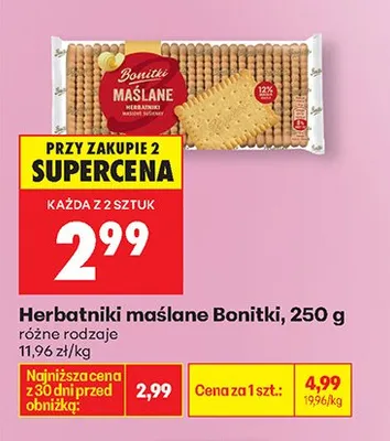 Herbatniki maślane promocja w Biedronka