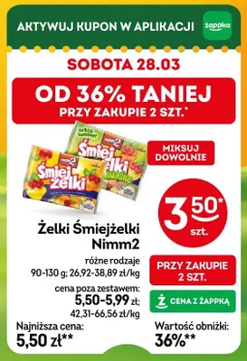 Żelki Śmiejżelki Nimm2 promocja w Żabka