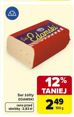 Ser żółty EDAMSKI promocja w Carrefour