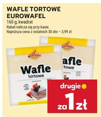 Wafle tortowe promocja w Stokrotka