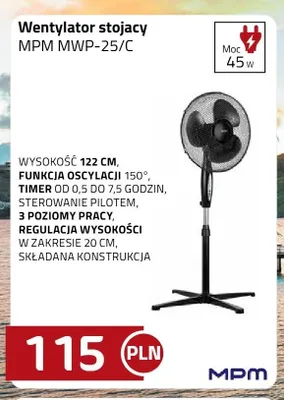 Wentylator stojący MPM MWP-25/C promocja w kakto.pl