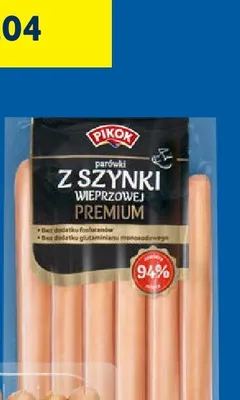 Parówki z szynki wieprzowej premium promocja w Lidl