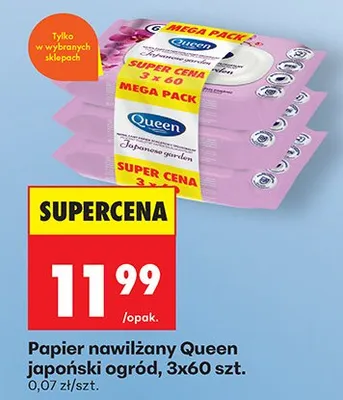 Papier nawilżany japoński ogród promocja w Biedronka
