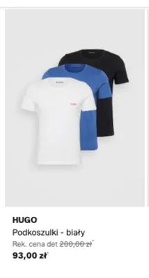 Podkoszulki HUGO biały promocja w Lounge by Zalando