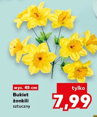 Bukiet żonkili sztuczny promocja w Kaufland