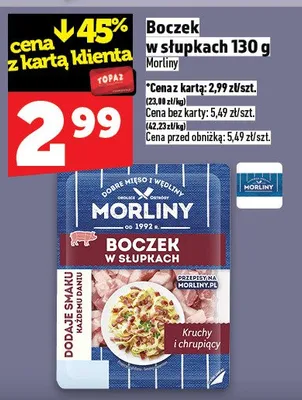 Boczek w słupkach promocja w TOPAZ