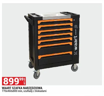 Szafka narzędziowa WAART 770x460x800mm szuflady z blokadami promocja w Merkury Market