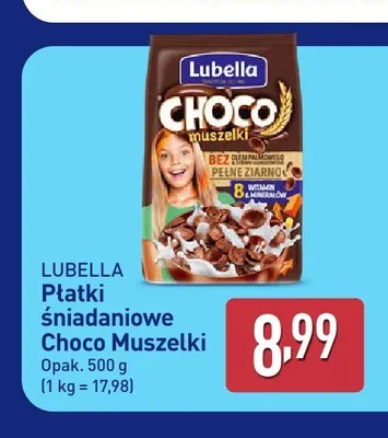 Płatki śniadaniowe Choco Muszelki Lubella promocja w Aldi