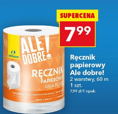 Ręcznik papierowy giga rolka promocja w LEWIATAN