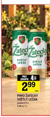 Piwo Žatecký Světlý Ležák promocja w Gram Market
