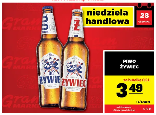 Piwo bezalkoholowe Żywiec promocja w Gram Market