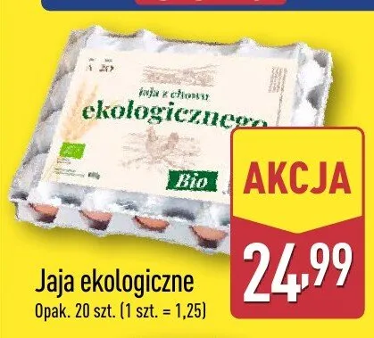 Jaja ekologiczne promocja w Aldi