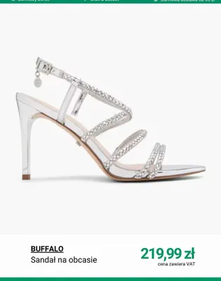 Sandał na obcasie BUFFALO promocja w Deichmann