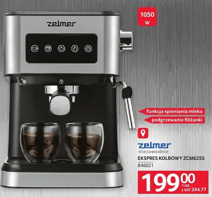 Ekspres kolbowy ZCM6255 846021 promocja w Selgros
