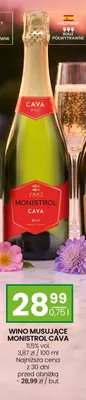Wino musujące MONISTROL CAVA promocja w Twój Market