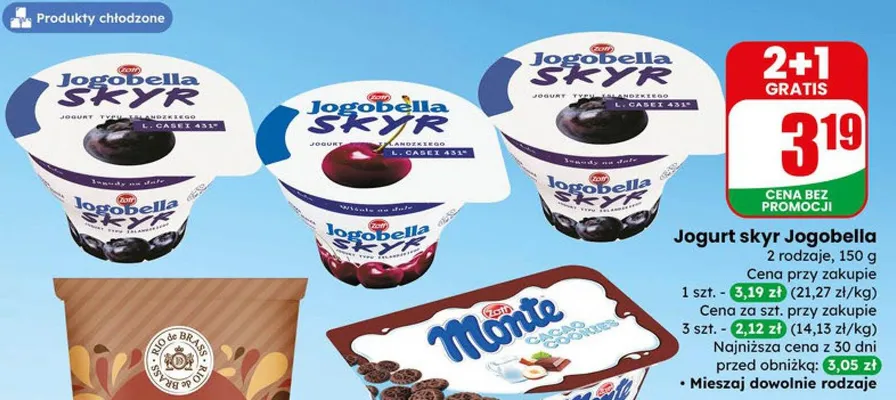 Jogurt skyr promocja w Dino